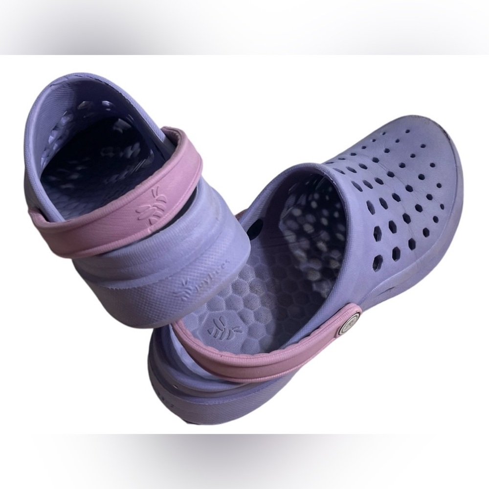 Joybees Kids' Dylan Slip-On Water Sandal Shoes Periwinkle Blue Youth Size 4 - Picture 3 of 6